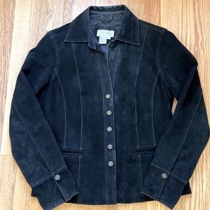 Black suede jacket